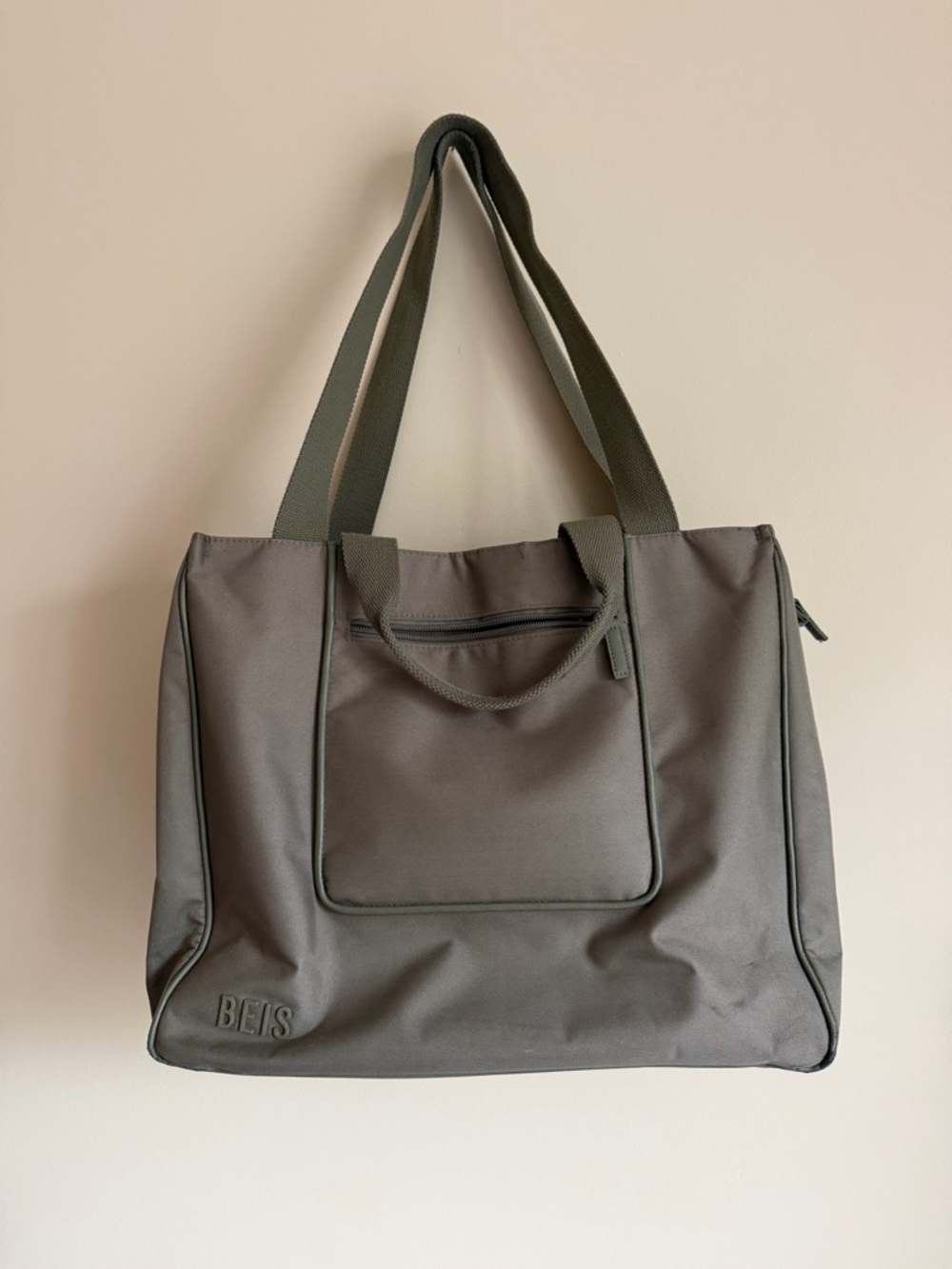 BEIS Olive Travel Tote Bag